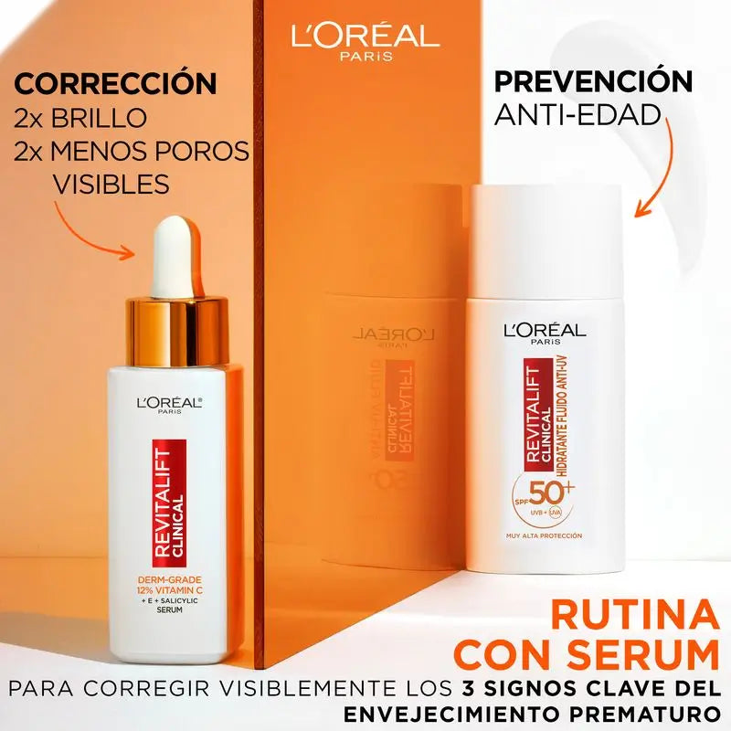 L'Oréal Paris Revitalift Clinical Anti-Uv Fluide Hydratant Quotidien à la Vitamine C