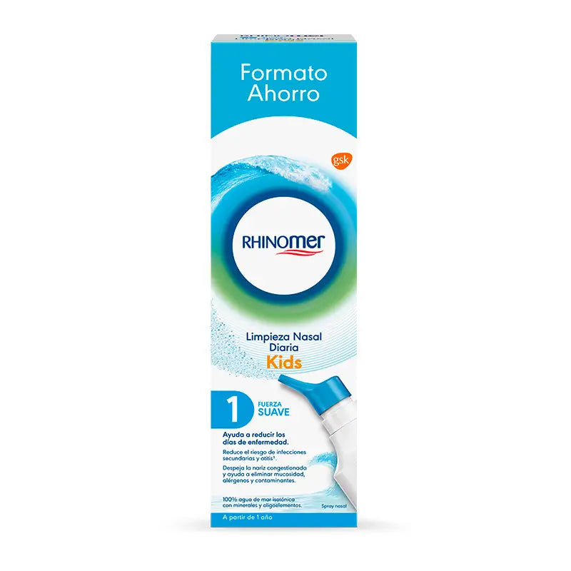 Rhinomer Spray nasal 100% eau de mer douce 1 XL Format, 180 ml
