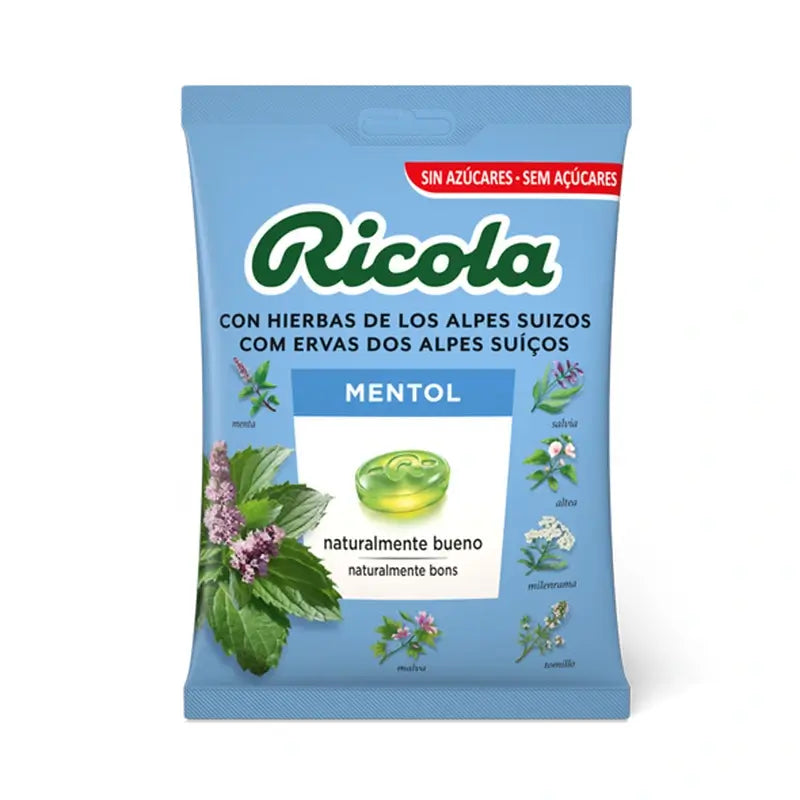 Ricola Sugarfree Bag Menthol , 70 gr