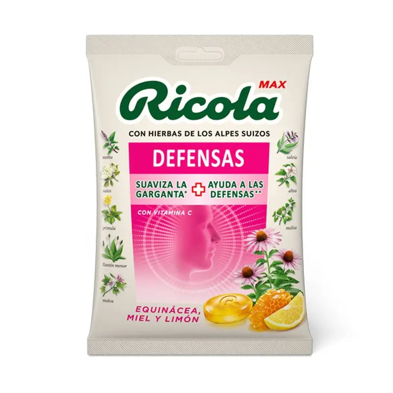 Ricola Max Bag Equinac Honey Lemon , 70 gr