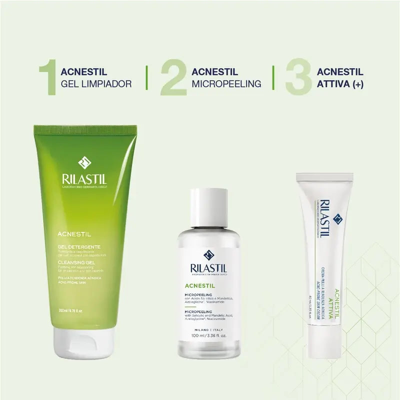 Rilastil Acnestil Attiva Crème hydratante anti-imperfections 40 ml