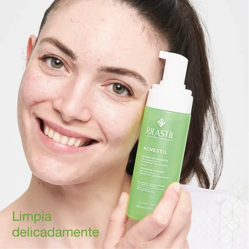 Rilastil Acnestil Mousse nettoyante séborégulatrice 150 Ml