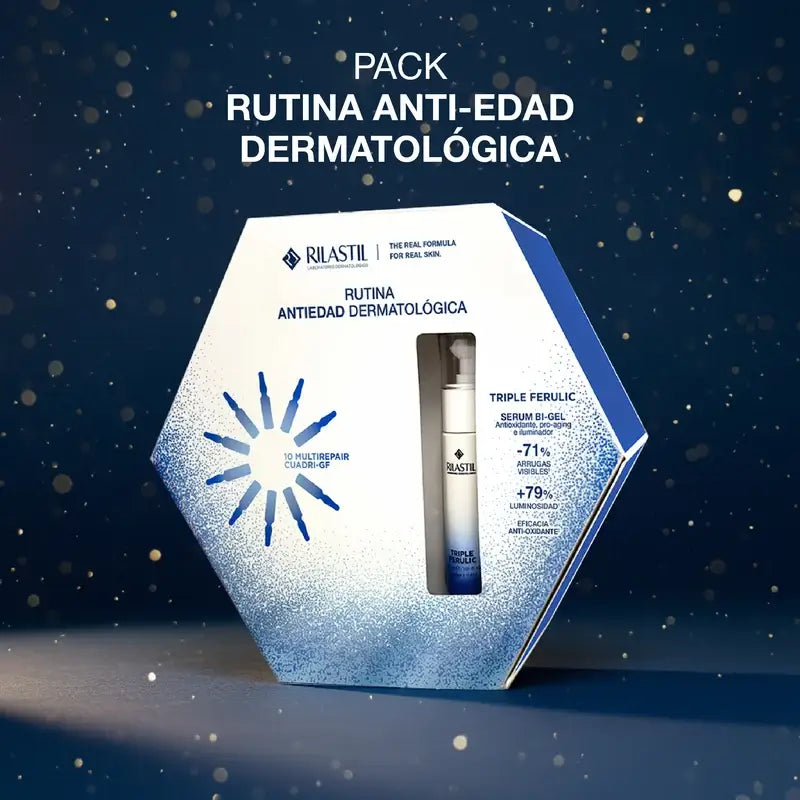 Rilastil Radiance Christmas Pack, 30 ml + 10 ampoules x 1,5 ml