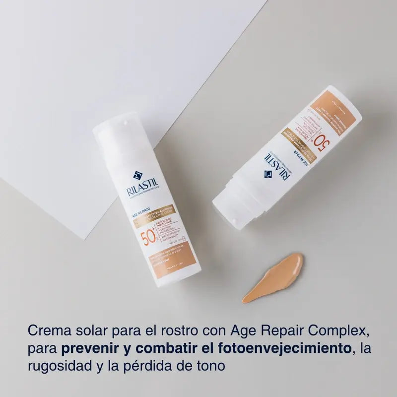 Rilastil Sun System Age Repair Photoprotecteur anti-âge Spf50+ Colour, 50 ml