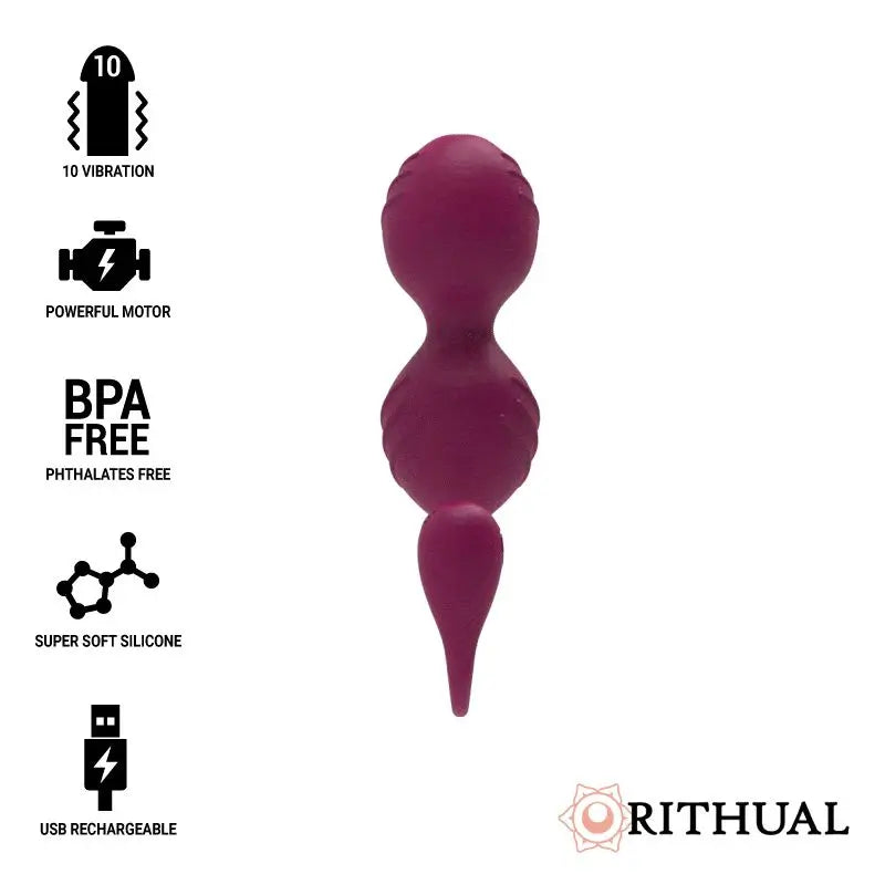 Rithual Nisha Rechargeable Vibrating Kegel Balls Orchid