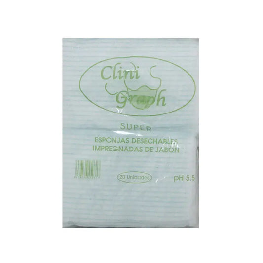 Roansa Clinigraph Soapy Sponges with Aloe Vera 20 units