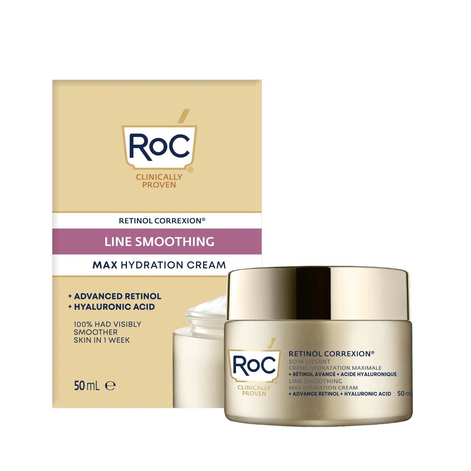 Roc Skincare Iberia Roc® Line Smoothing Max Hydration Cream 50Ml