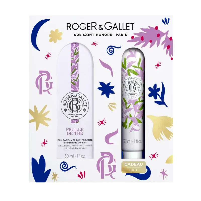 Roger & Gallet Feuille De Thé Wellness Eau parfumée + Crème pour les mains Wellness Chest, 60 ml