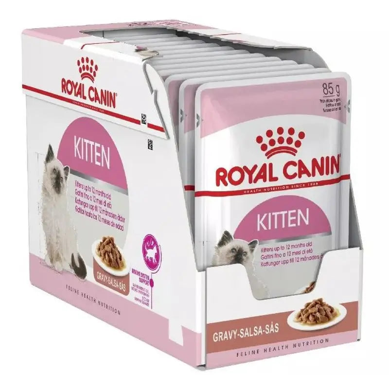 Royal Canin Kitten Salsa Pouch Box 12X85Gr, wet food for cats
