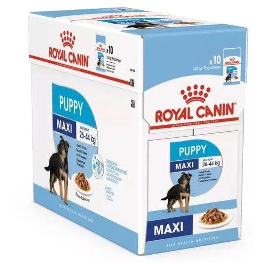 Royal Canin Puppy Maxi Pouch Box 10X140Gr, moist dog food
