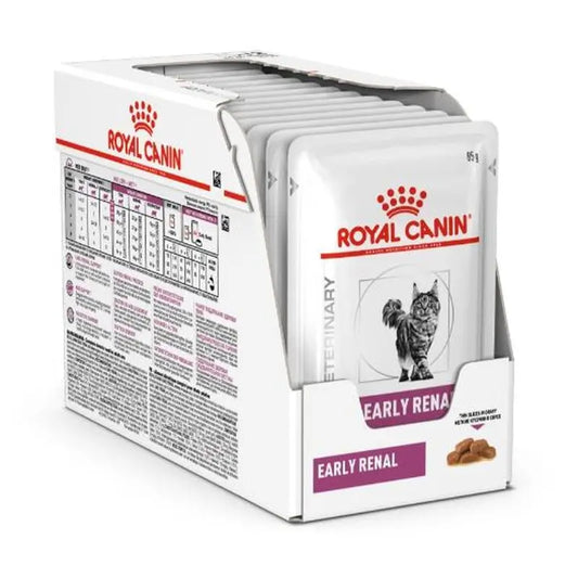 Royal Canin Veterinary Early Renal Box 12X85Gr, wet food for cats