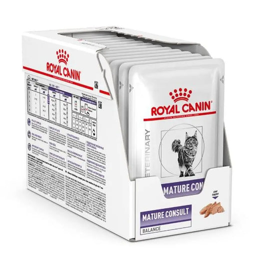 Royal Canin Veterinary Mature Consult 12X85Gr, wet food for cats