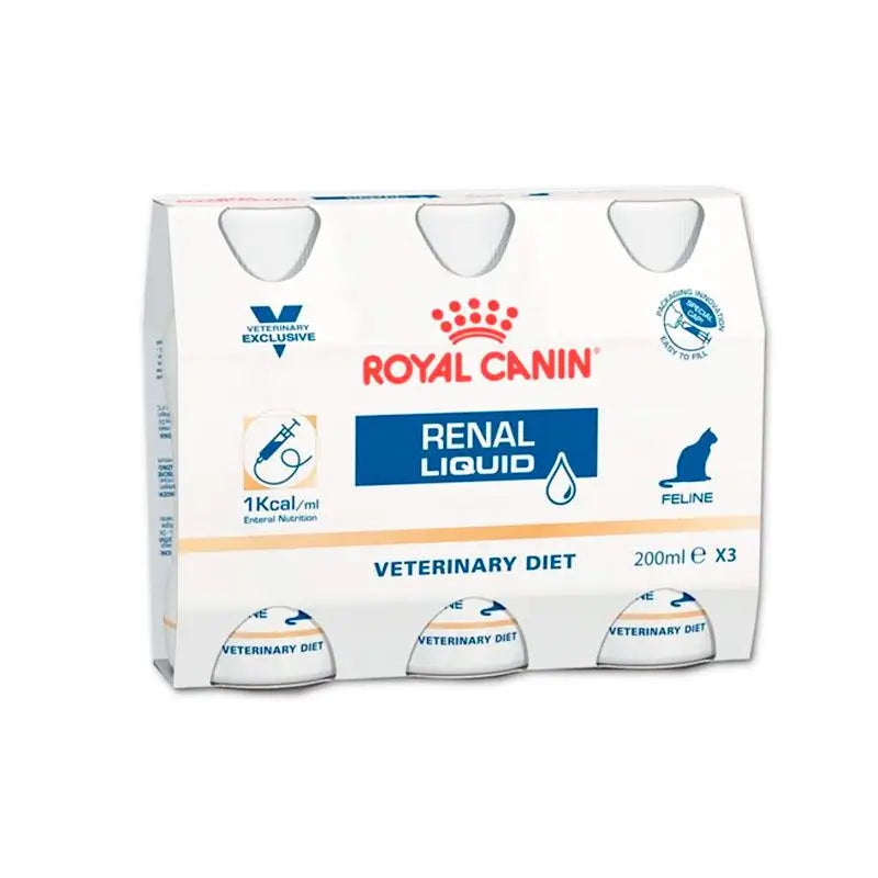 Royal Canin Veterinary Renal Liquid 3X200Ml, wet food for cats
