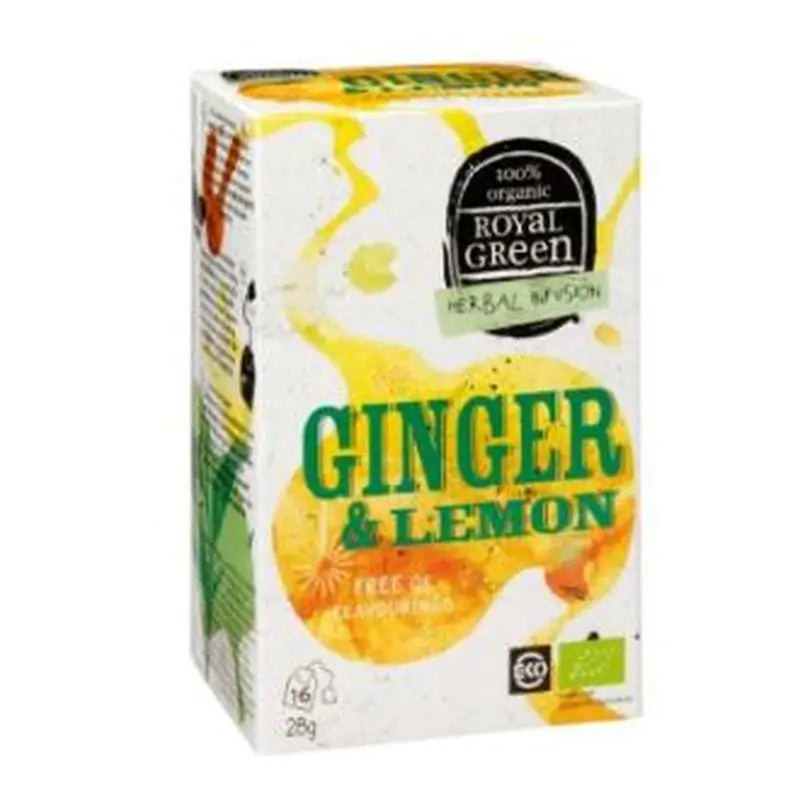 Royal Green Ginger Lemon Ginger-Lemon 16Infusions. Bio