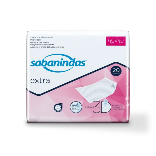 Sabanindas Extra Absorbent Pad Maxi 60 X 90 Cm. , 20 pcs.