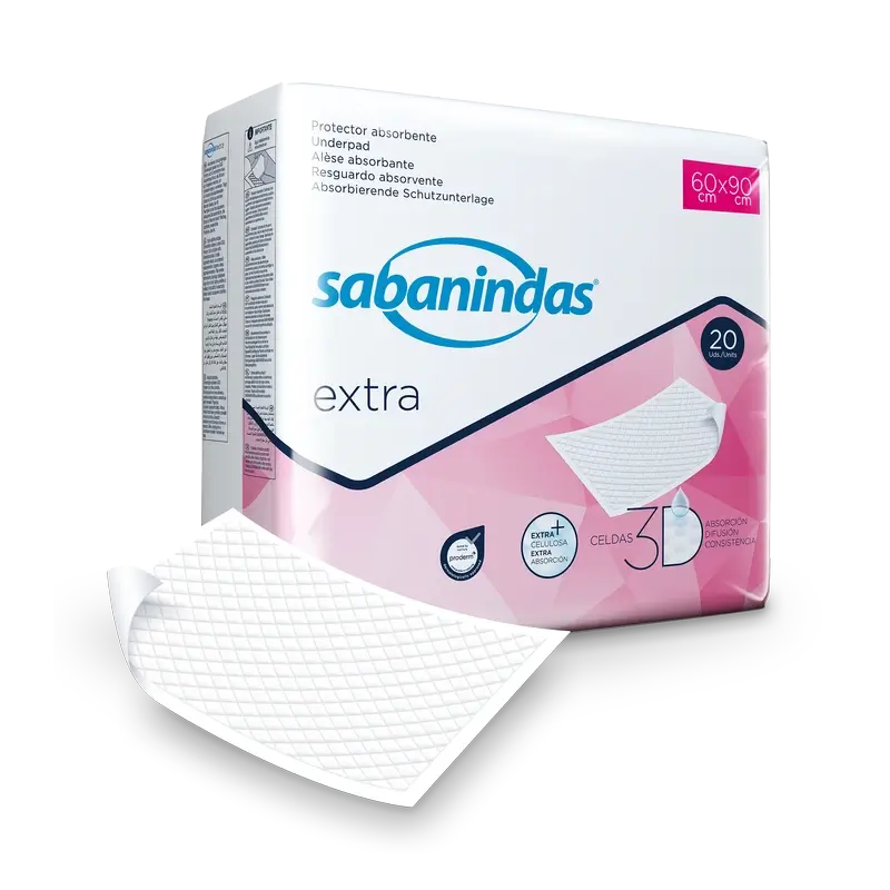 Sabanindas Coussinet Extra Absorbant Maxi 60 X 90 Cm. 20 pièces