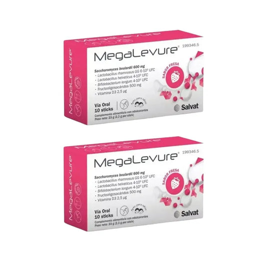Salvat Megalevure Fraise, 2X10 bâtons