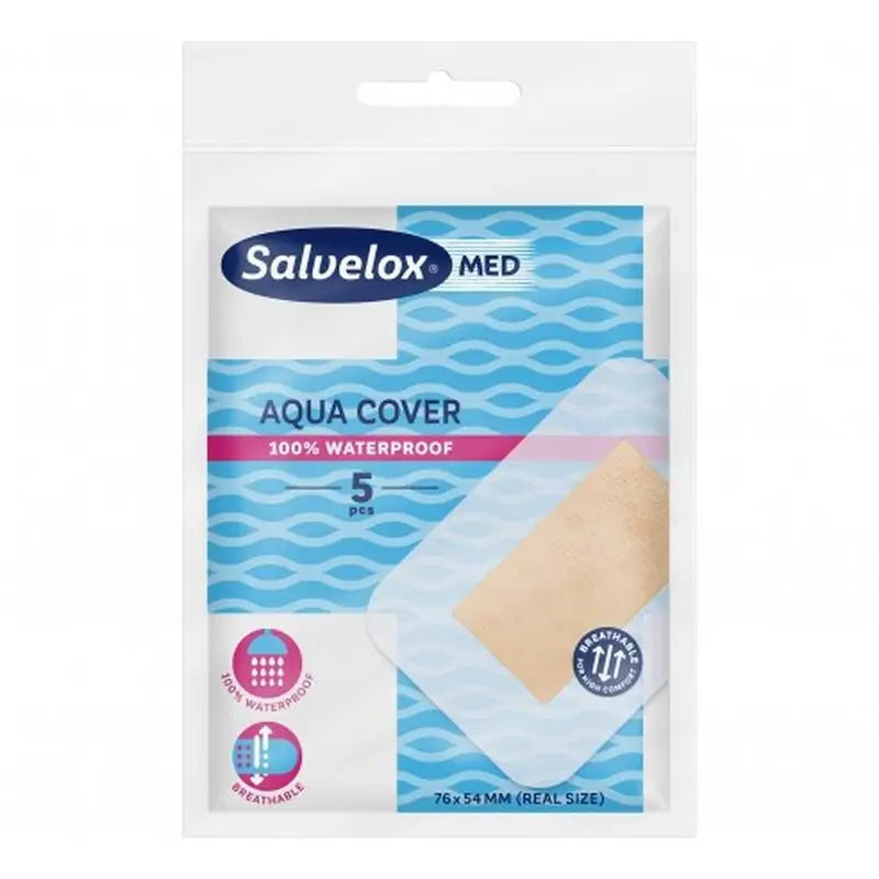 Salvelox Aqua Cover, 5 Dressings 76X54 Mm