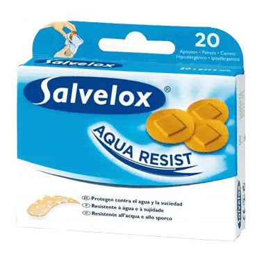 SALVELOX Aqua Resist Round Adhesive Wipes 20 pieces