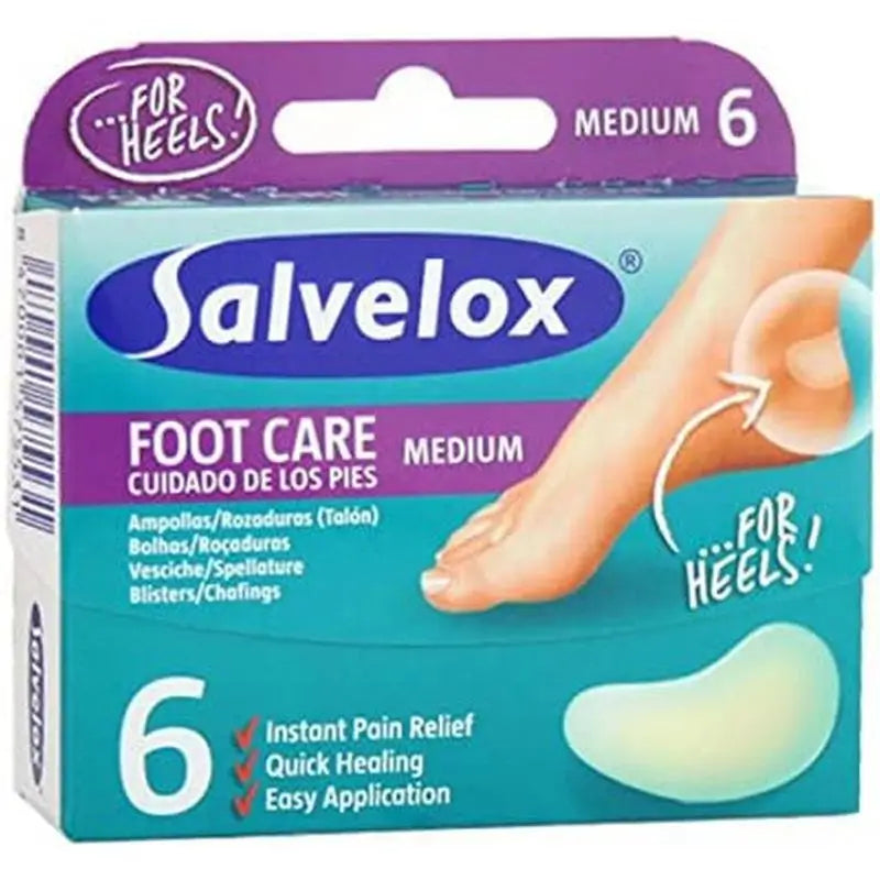 Salvelox Hydrocolloid Heel Dressing, 6 Dressings