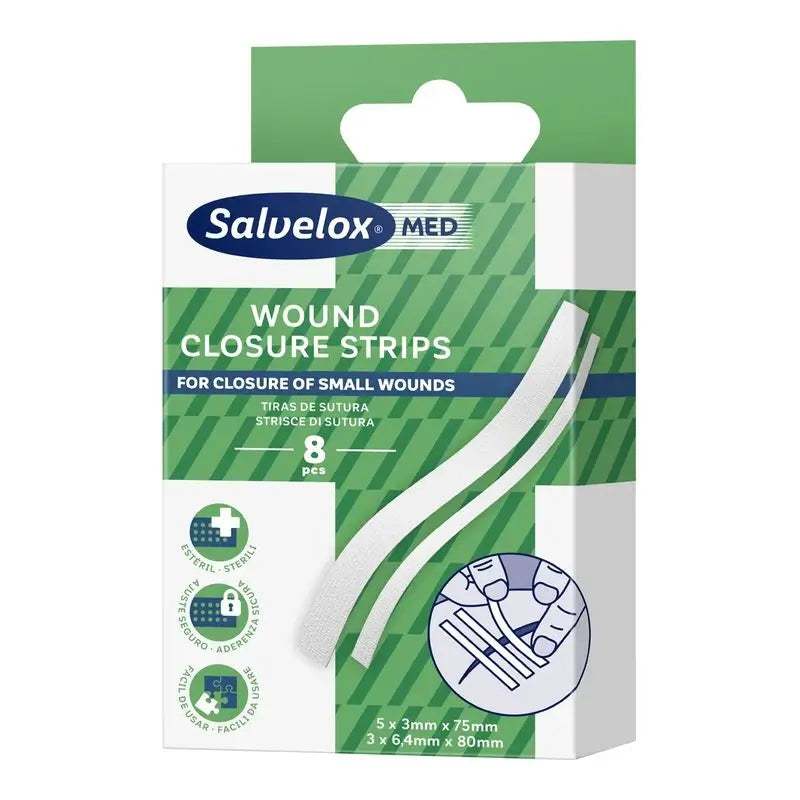 Salvelox Suture Strips, 8 Units