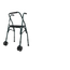 Sanitec Folding Walker With Seat And Front Wheels , 1 unit