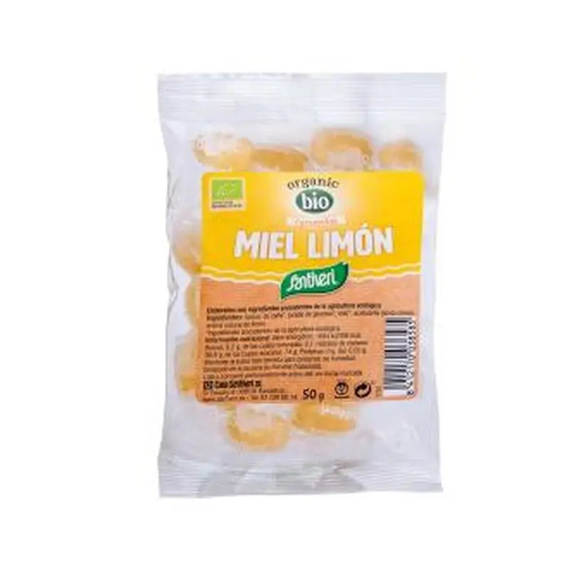 Santiveri Honey & Lemon Candies 50Gr. Bio