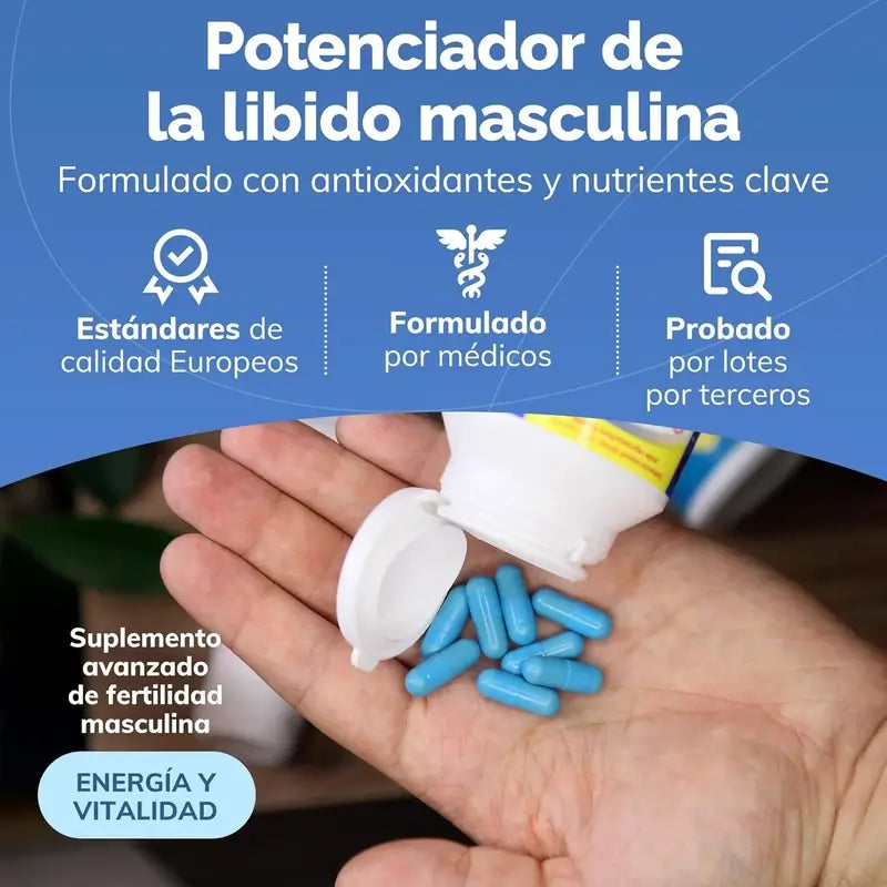 Sasmar Conceive Plus Soutien à la Fertilité Masculine, 60 Capsules