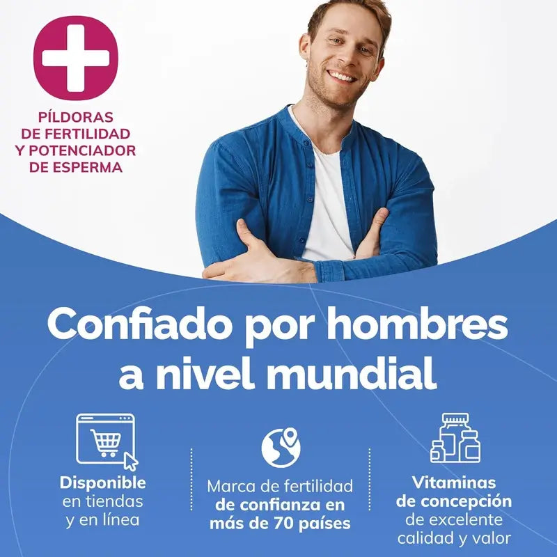Sasmar Conceive Plus Soutien à la Fertilité Masculine, 60 Capsules
