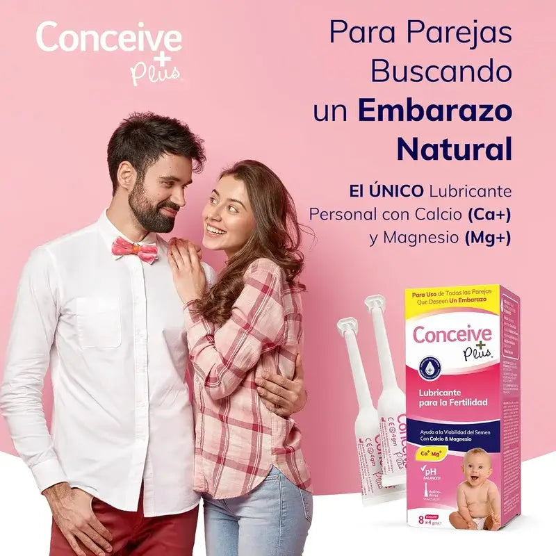Sasmar Conceive Plus Lubrifiant, 8 applicateurs à usage unique