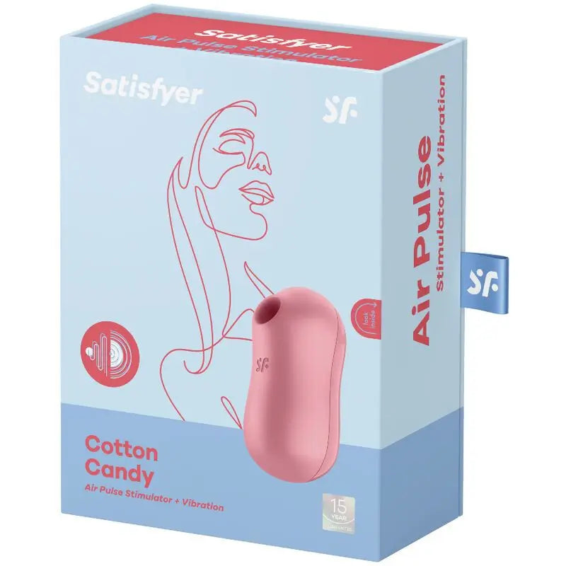 Stimulateur et vibrateur à barbe à papa Satisfyer Air Pulse - Rose