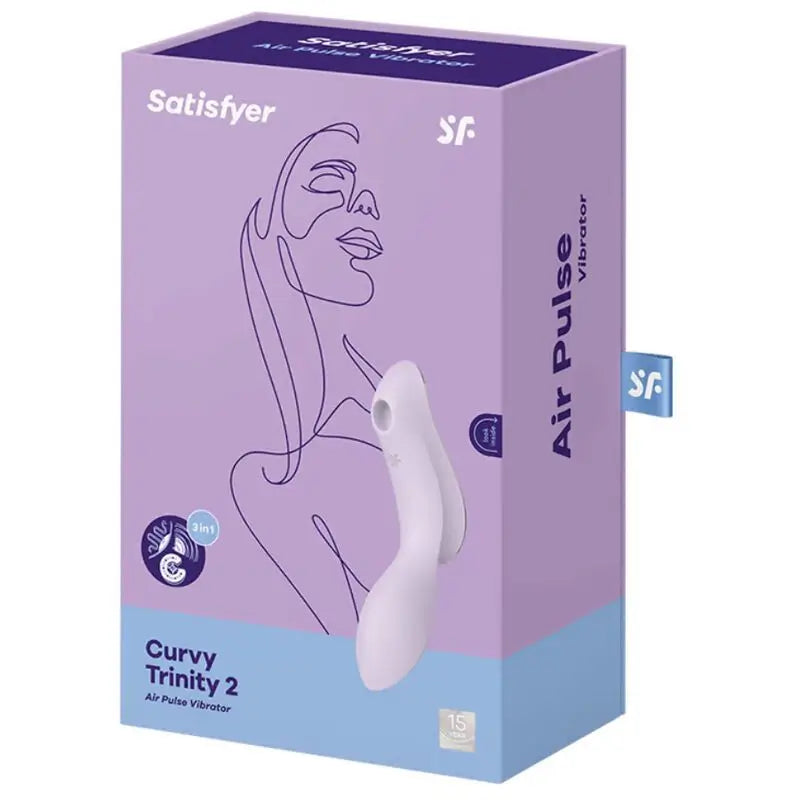 Satisfyer Air Pulse Curvy Trinity 2 Stimulateur & Vibrateur - Violet