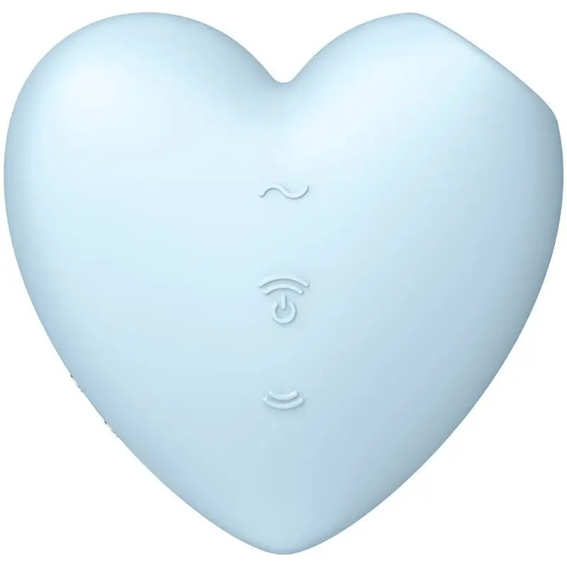 Satisfyer Air Pulse Cutie Heart Stimulator & Vibrator - Bleu
