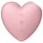 Satisfyer Air Pulse Cutie Heart Stimulator & Vibrator - Rose