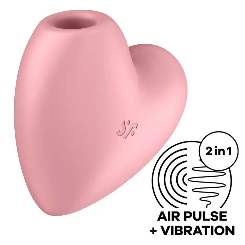 Satisfyer Air Pulse Cutie Heart Stimulator & Vibrator - Pink