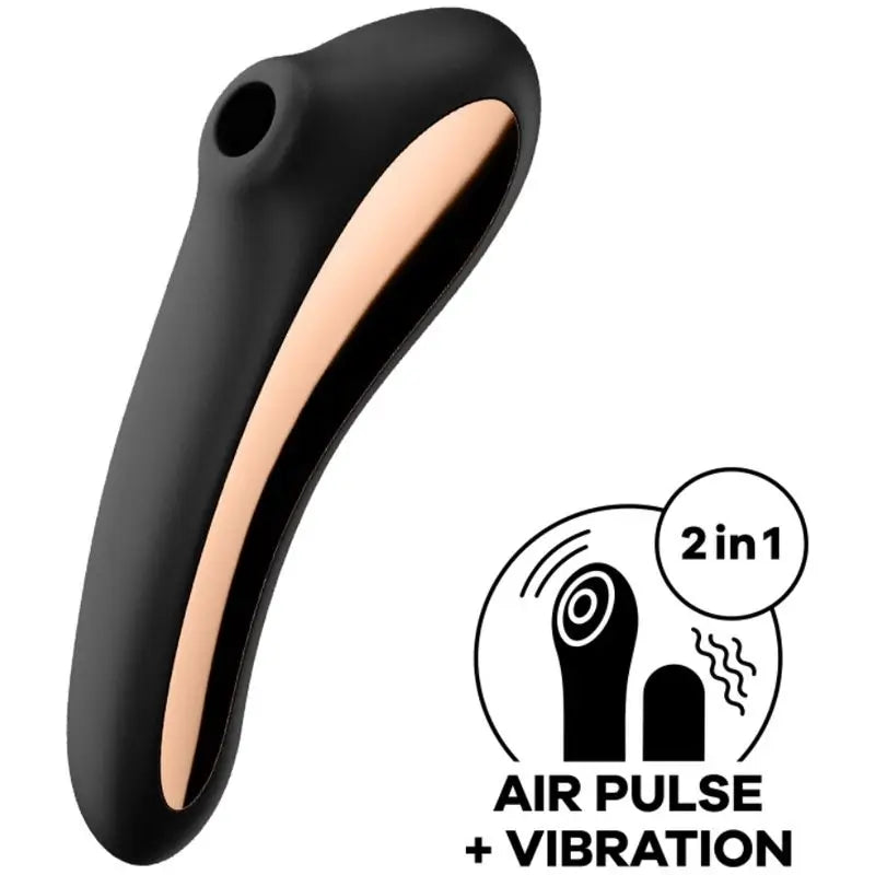 Stimulateur clitoridien Satisfyer Air Pulse Dual Kiss - Noir