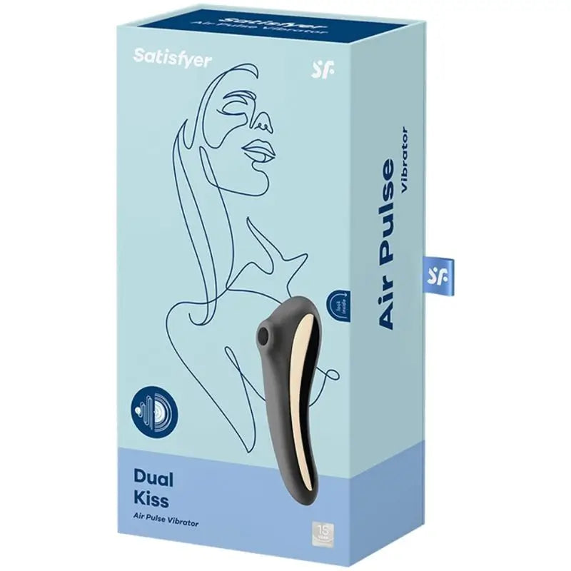 Stimulateur clitoridien Satisfyer Air Pulse Dual Kiss - Noir