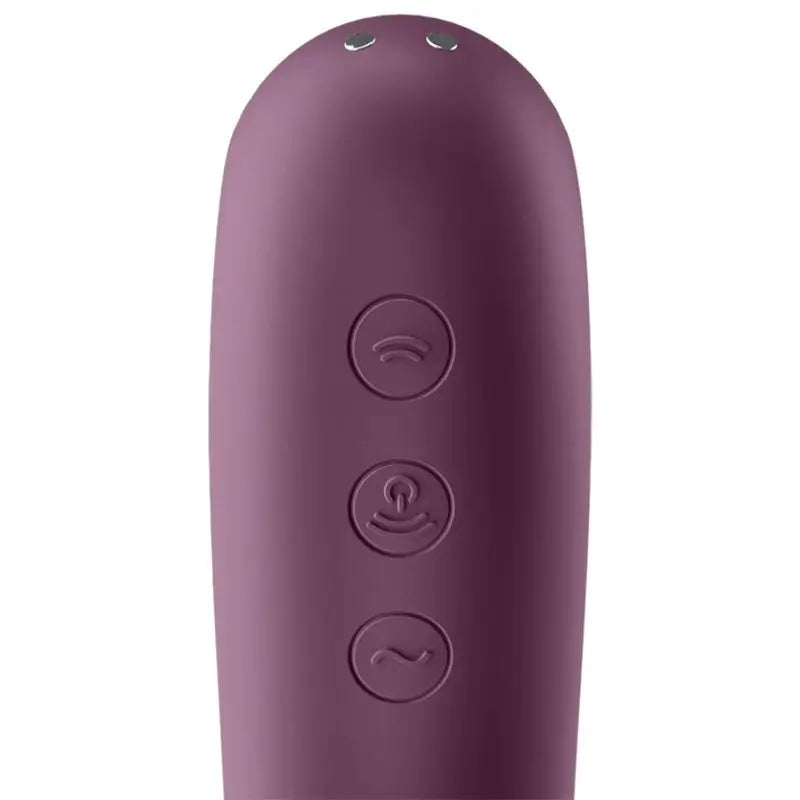 Satisfyer Air Pulse Dual Kiss Clitoris Stimulator - Violet