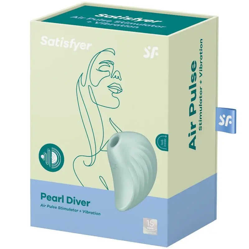 Satisfyer Air Pulse Pearl Diver Stimulator & Vibrator - Vert