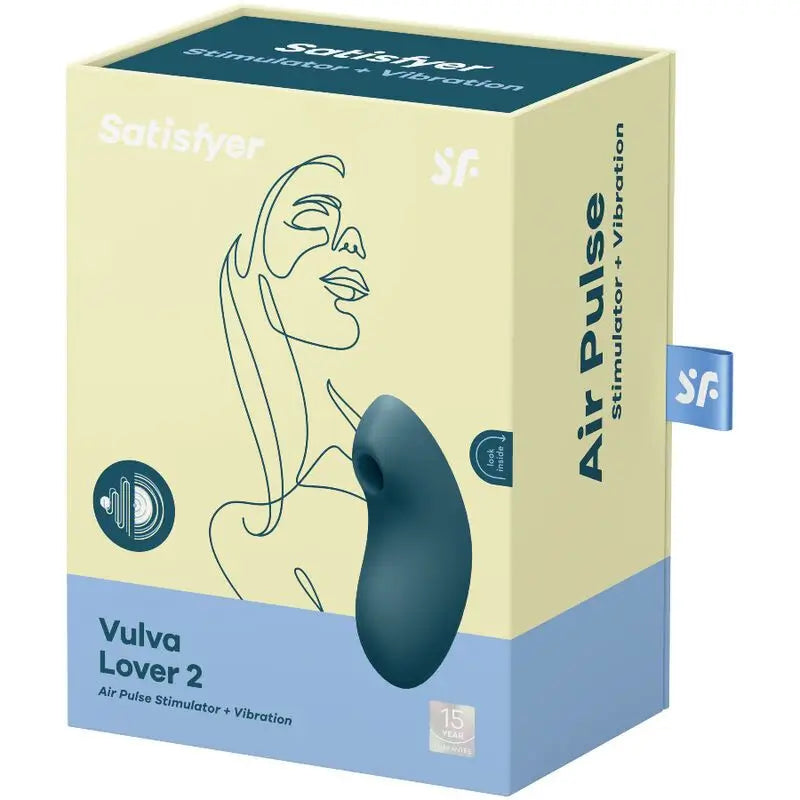 Satisfyer Air Pulse Vulva Lover 2 Stimulateur & Vibrateur - Bleu