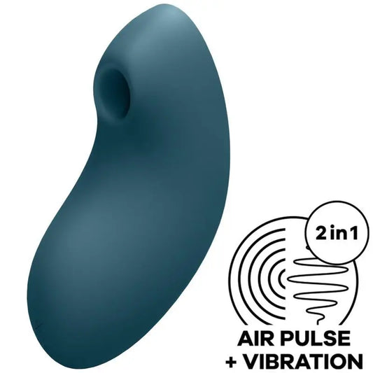 Satisfyer Air Pulse Vulva Lover 2 Stimulator & Vibrator - Blue