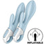 Satisfyer Air Pump Bunny 1 Inflatable Rabbit Vibrator Blue