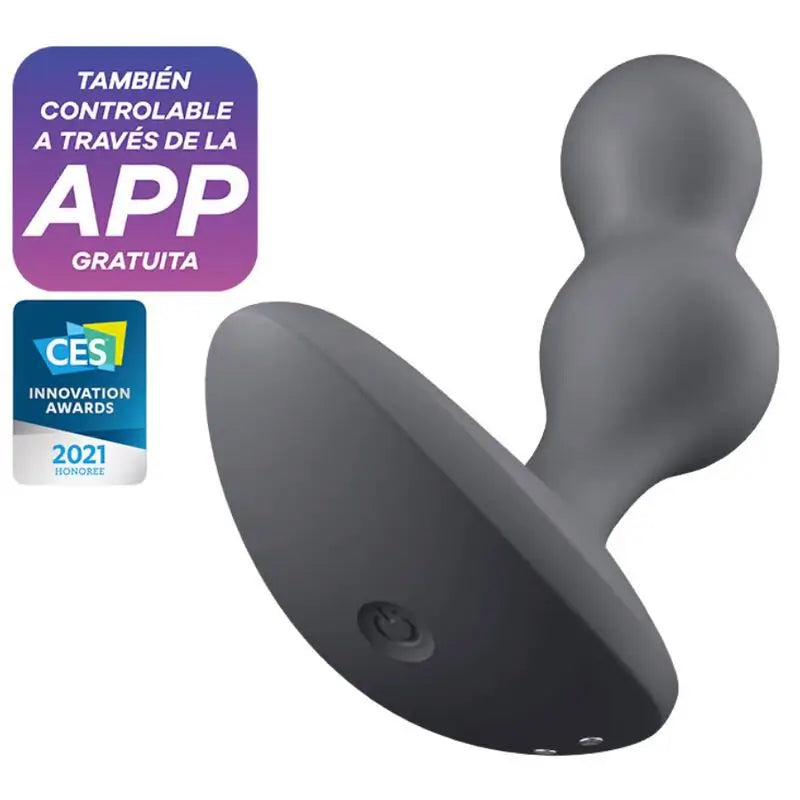 Satisfyer Connect Deep Diver Vibrating Plug App - Grey
