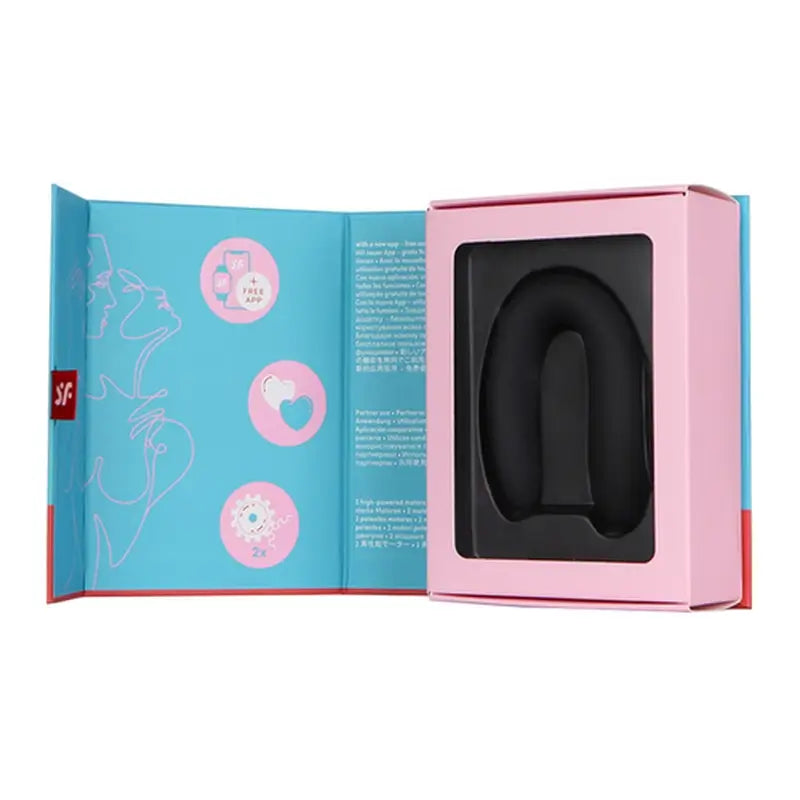 Satisfyer Connect Double Joy With App - Black Gold