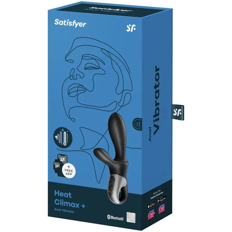 Satisfyer Connect Heat Climax + Anal Vibrator App - Black