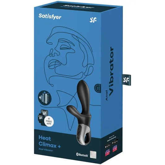 Satisfyer Connect Heat Climax + Anal Vibrator App - Black