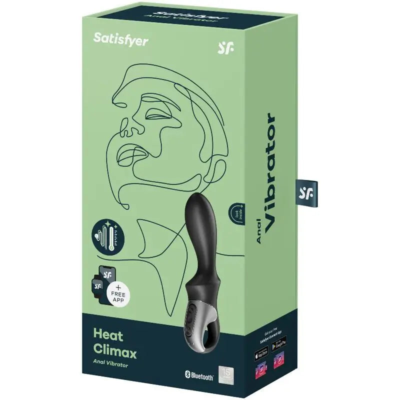 Satisfyer Connect Heat Climax Anal Vibrator App - Black