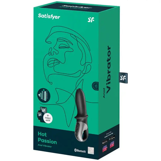 Satisfyer Connect Hot Passion Anal Vibrator App - Black