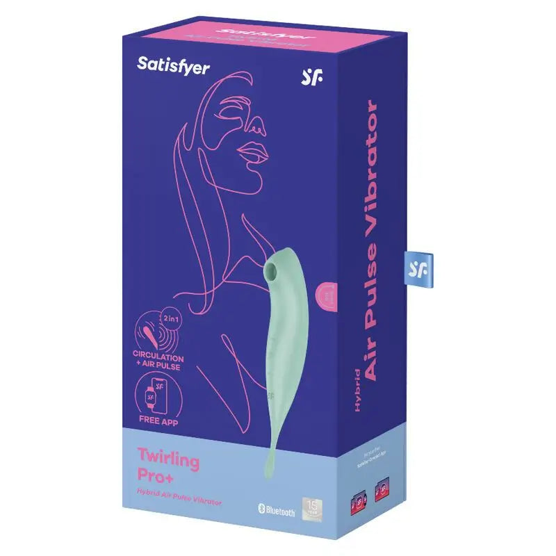 Satisfyer Connect Twirling Pro+ Stimulateur & Vibrateur App - Vert