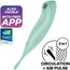 Satisfyer Connect Twirling Pro+ Stimulator & Vibrator App - Green
